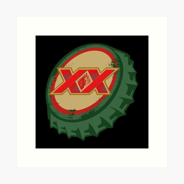 dos equis bottle cap neon sign