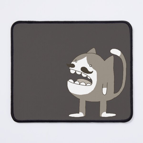 Item preview, awesome goofy moustache cat designed and sold by kaboodel.