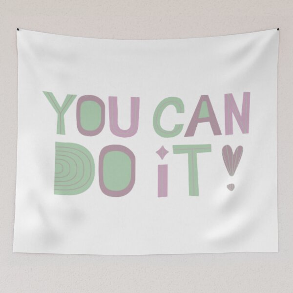 Item preview, You can do it, inspirational quote  designed and sold by Sanaura.