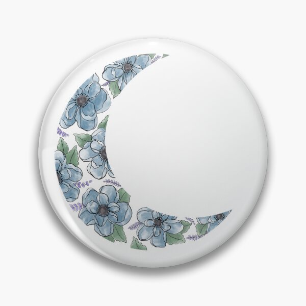 Item preview, Floral Crescent Moon (Clear Background) designed and sold by rc-art.