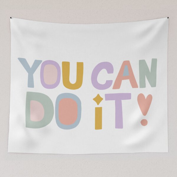 Item preview, You can do it, inspirational life quote  designed and sold by Sanaura.