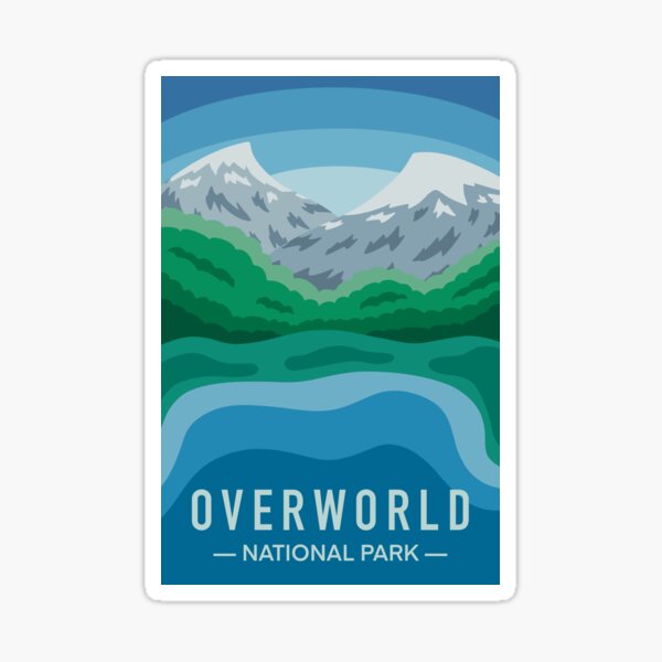 Vista previa del artículo con la obra «Parque Nacional Overworld (Minecraft)», diseñado y vendido por WinterStarshine.
