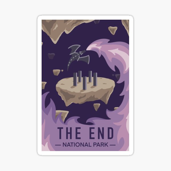 Item preview, The End (Minecraft) National Park designed and sold by WinterStarshine.