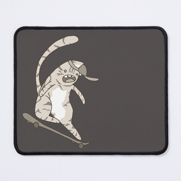 Item preview, sick goofy skateboarding cat designed and sold by kaboodel.