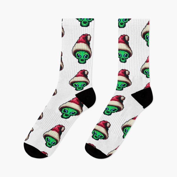 Item preview, Little christmas alien with santa hat. designed and sold by Pixelarium.