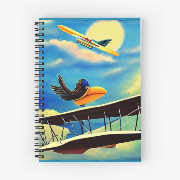 Artikelvorschau, Ein Vogel, der das Flugzeug der Gebrüder Wright steuert entworfen und verkauft von aeroaware.