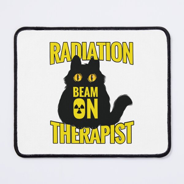 Item preview, Radiation Therapist Black Cat designed and sold by chillaxcats.