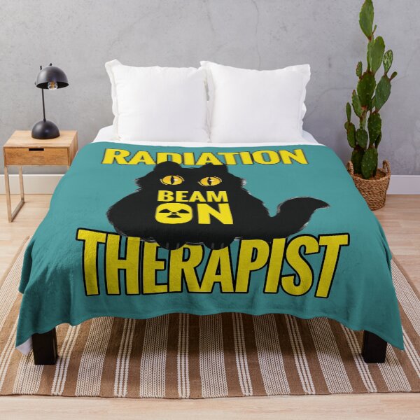 Item preview, Radiation Therapist Black Cat designed and sold by chillaxcats.