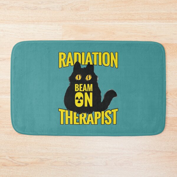 Item preview, Radiation Therapist Black Cat designed and sold by chillaxcats.