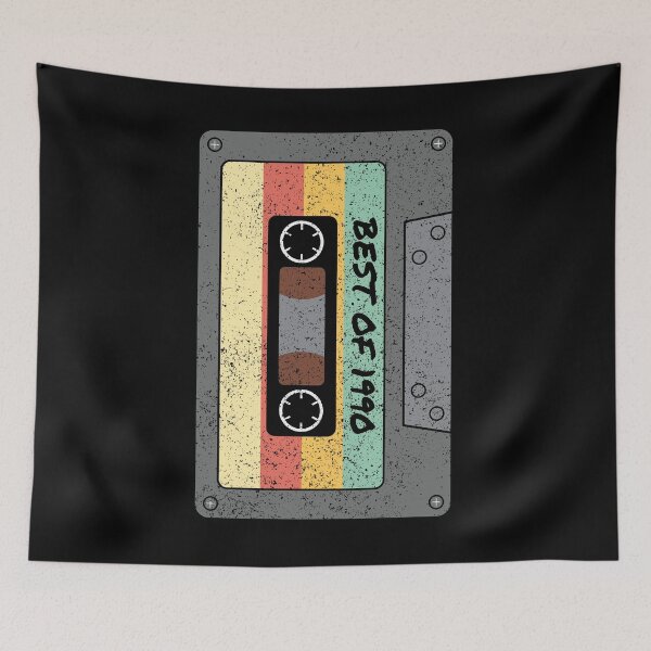 Item preview, BEST OF 1990 VINTAGE RETRO BIG DISTRESSED CASSETTE BIRTHDAY GIFT IDEA designed and sold by Kipcio.