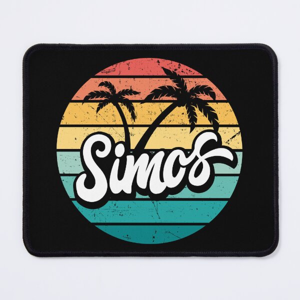 Item preview, Simos Beach, Greece retro sunset designed and sold by Pau Baz.