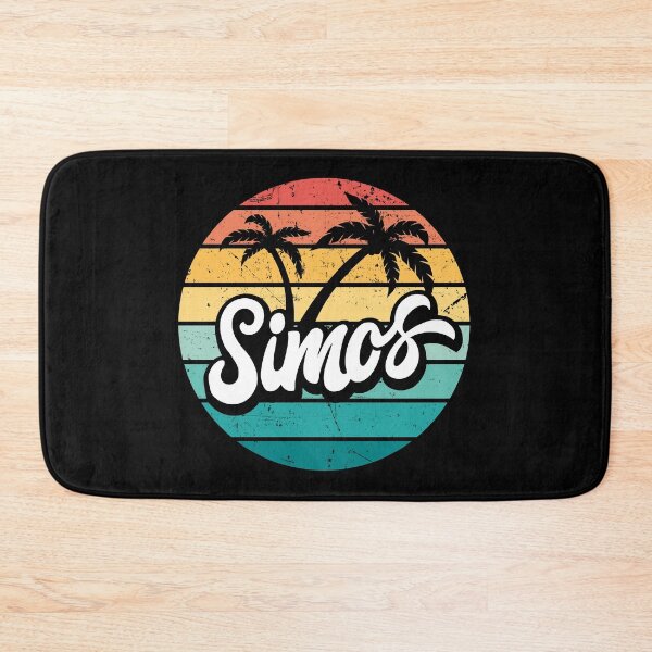 Item preview, Simos Beach, Greece retro sunset designed and sold by Pau Baz.