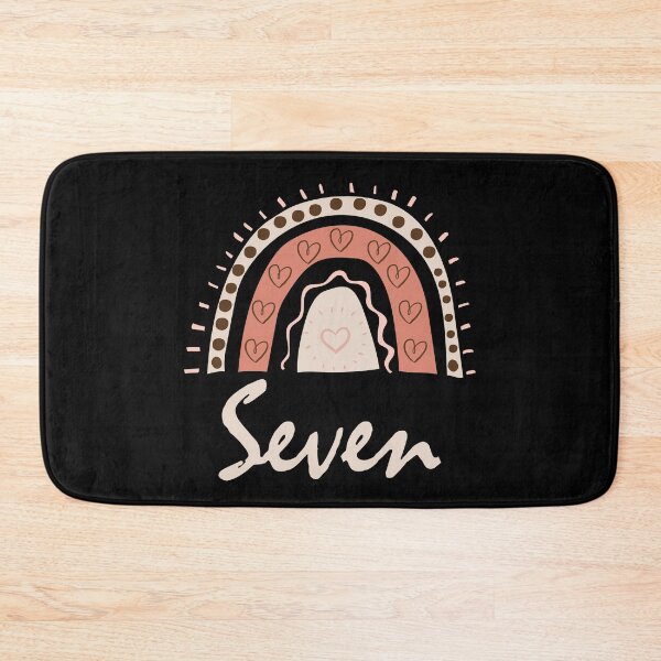Item preview, Seven Year Old Seventh Birthday Cute Fun Doodle Boho Rainbow designed and sold by LadySaltwater.