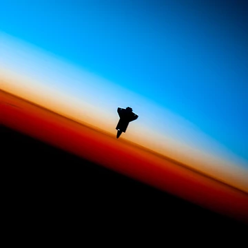 Artwork thumbnail, Shuttle Sunset by Space Prints