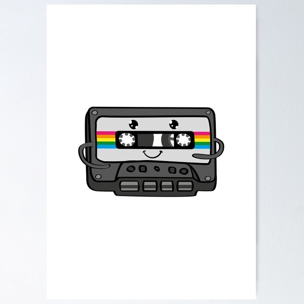 Aperçu de l'œuvre Illustration de cassette mignonne créée et vendue par CutestShopEver.
