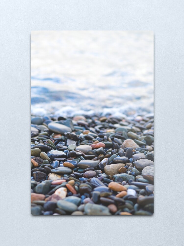 Alternate view of Pebbles on the Beach Metal Print