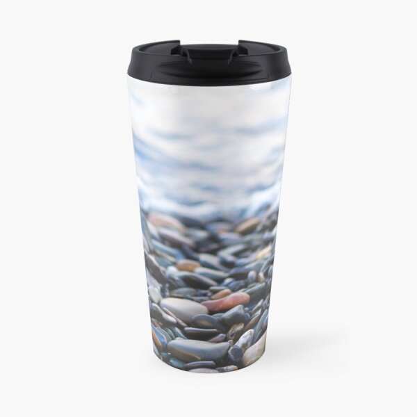 Pebbles on the Beach Travel Mug