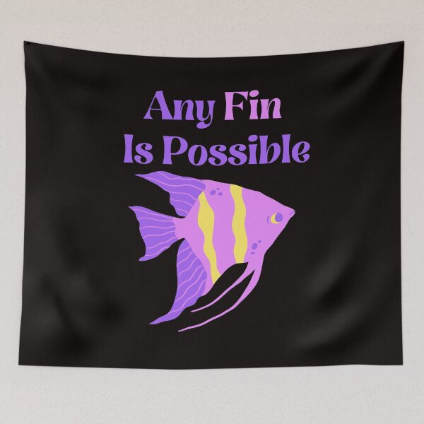 Item preview, Motivation Any Fin Is Possible Angel Fish Fin Positive designed and sold by MagicSD Designs.