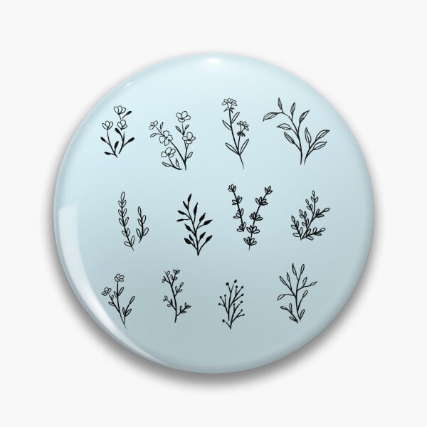 Item preview, 12 Cute flowers doodles for bullet journaling - lineart flowers  pack designed and sold by Yarafantasyart.