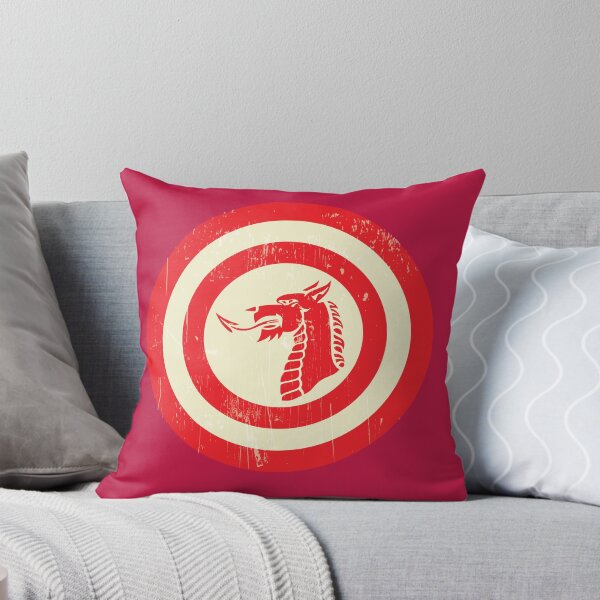 Item preview, Vintage dragon head in red circles designed and sold by KoandZo.
