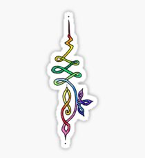 Rainbow Unalome Pattern Sticker