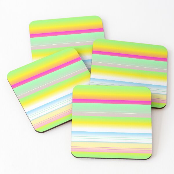 Item preview, Vibrant tropical color palette line pattern | Vibrant tropical color combination designed and sold by lausn.