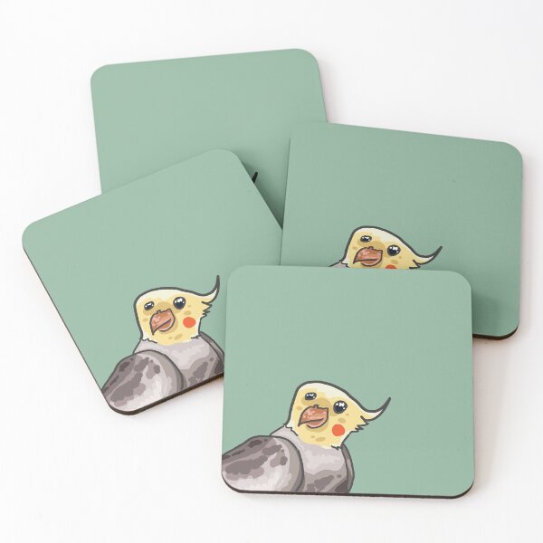 Item preview, Happy cockatiel gray colored designed and sold by Azaswi.