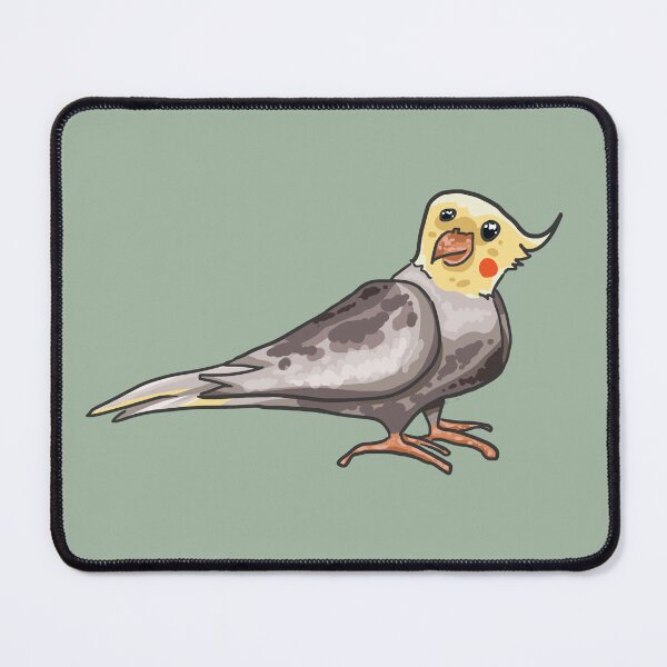 Item preview, Happy cockatiel gray colored designed and sold by Azaswi.