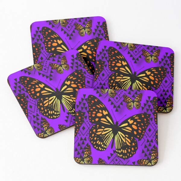 Item preview, Purple / Fire Color  Native Butterfly Design  designed and sold by JMWCD.