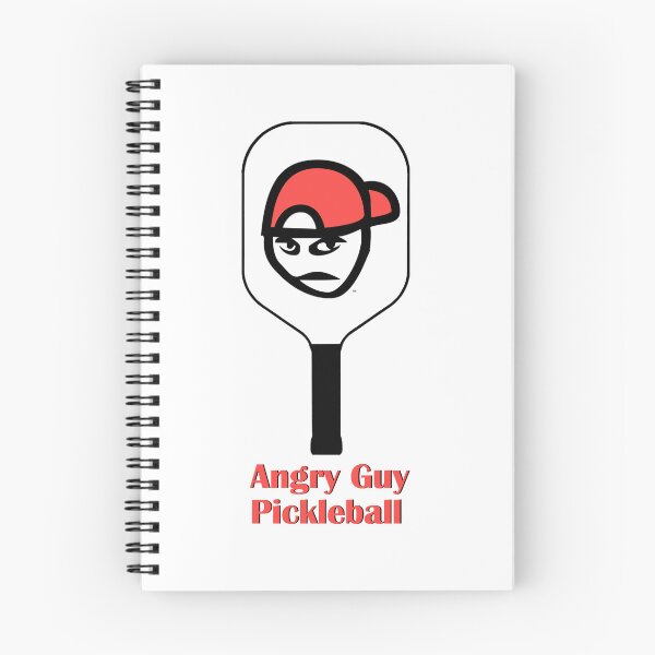 Item preview, Angry Guy Red Pickleball Paddle Design designed and sold by LifeSucx.