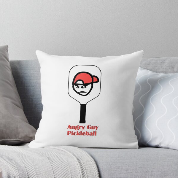 Item preview, Angry Guy Red Pickleball Paddle Design designed and sold by LifeSucx.