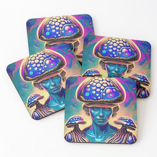 Item preview, Psychedelic Mushroom Queen designed and sold by BubbleCrumbs.