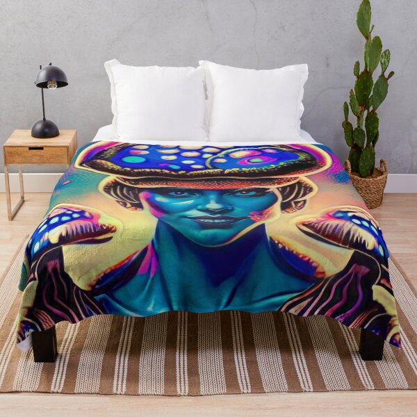 Item preview, Psychedelic Mushroom Queen designed and sold by BubbleCrumbs.