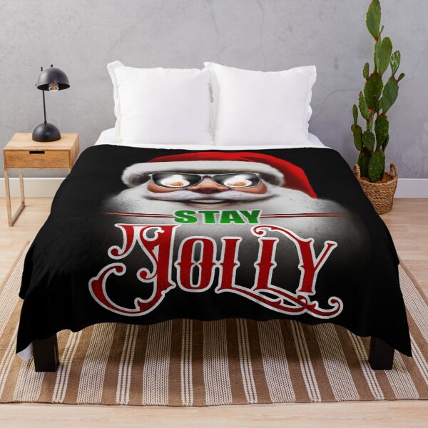 Item preview, Stay Jolly v3, cookies and milk, funny Santa design designed and sold by AW2 Designs.