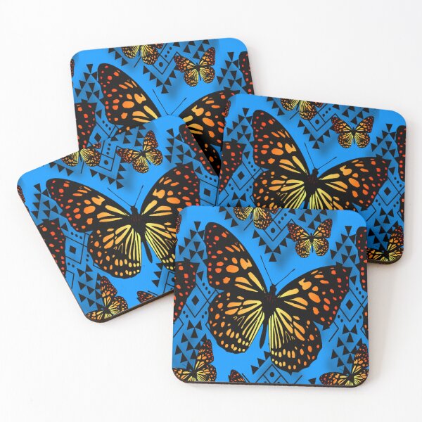 Item preview, Sky Blue / Fire Native Butterfly Design  designed and sold by JMWCD.
