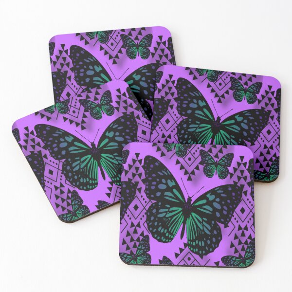 Item preview, Purple / Blue / Green Native Butterfly Design  designed and sold by JMWCD.