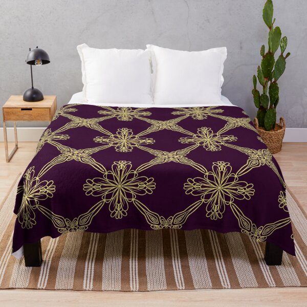 Item preview, Purple and Golden Symmetric Pattern designed and sold by patternologyy.