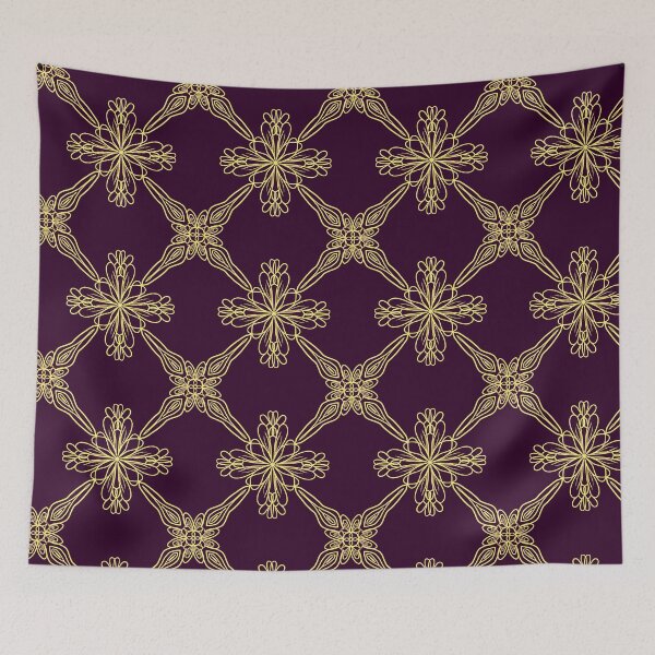 Item preview, Purple and Golden Symmetric Pattern designed and sold by patternologyy.