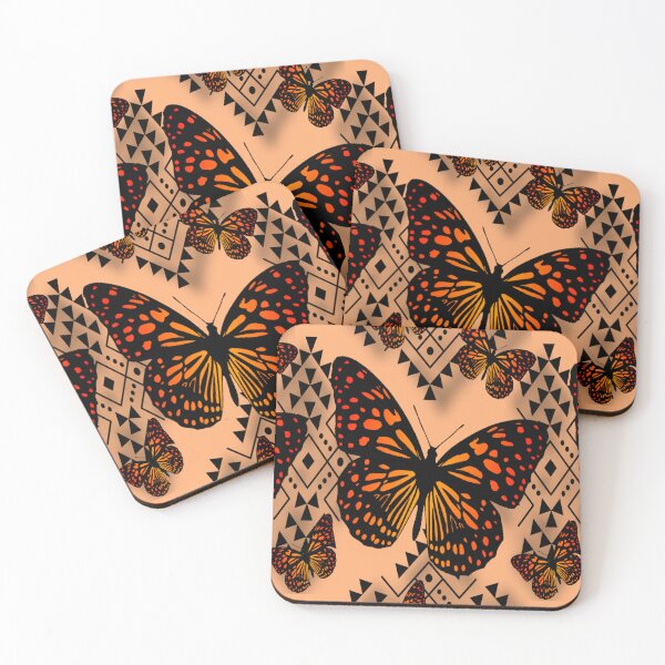 Item preview, Light Orange / Fire Native Butterfly Design  designed and sold by JMWCD.