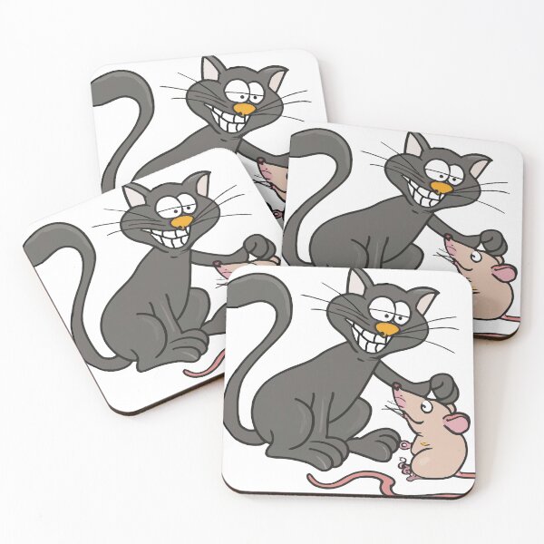 Item preview, Cat and mouse funny designed and sold by Right-Fit27.