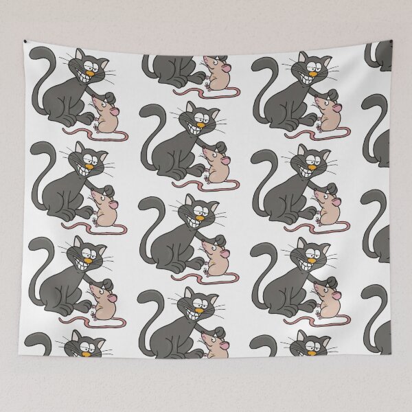 Item preview, Cat and mouse funny designed and sold by Right-Fit27.
