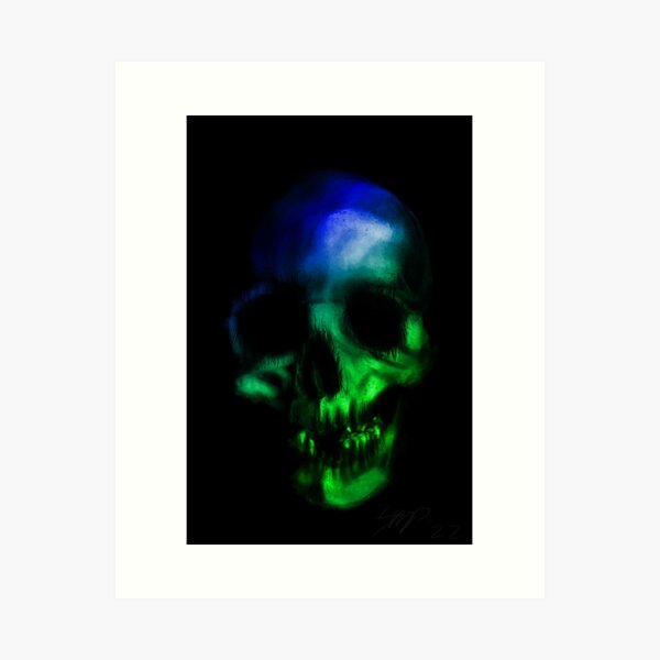 Necro Skvll II (Digital Painting) Art Print
