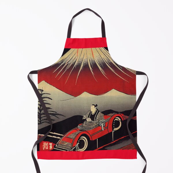 Item preview, Samurai in a red car designed and sold by inkMortar.