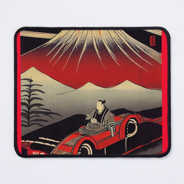 Item preview, Samurai in a red car designed and sold by inkMortar.