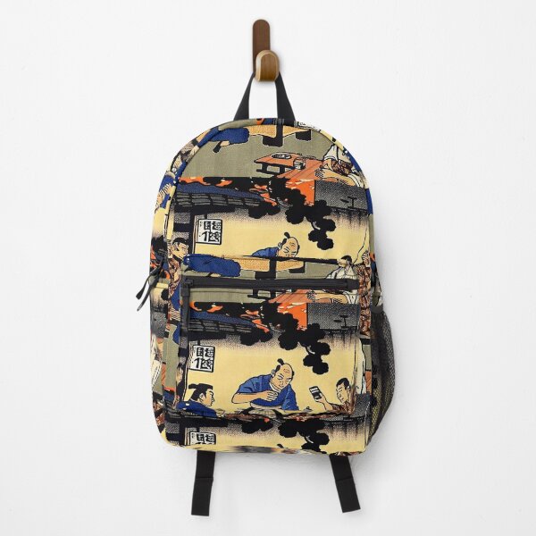 Item preview, Samurai in a BBQ checking baseball results designed and sold by inkMortar.
