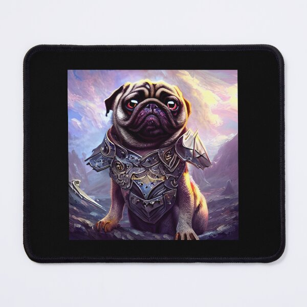 Item preview, AI Generated Art, War Pug designed and sold by RabbitHoleMI.