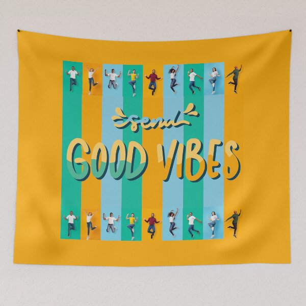 Item preview, SEND GOOD VIBES designed and sold by Nirdoshini PERERA.