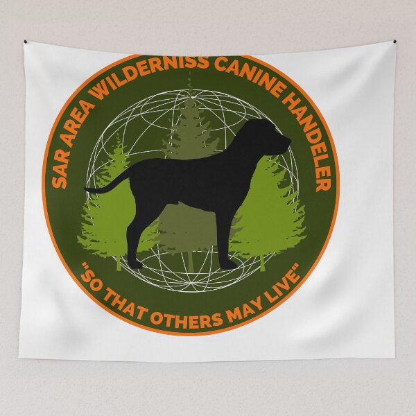 Item preview, K9 Dog Search and Rescue badge Safety Orange designed and sold by TheContactor.