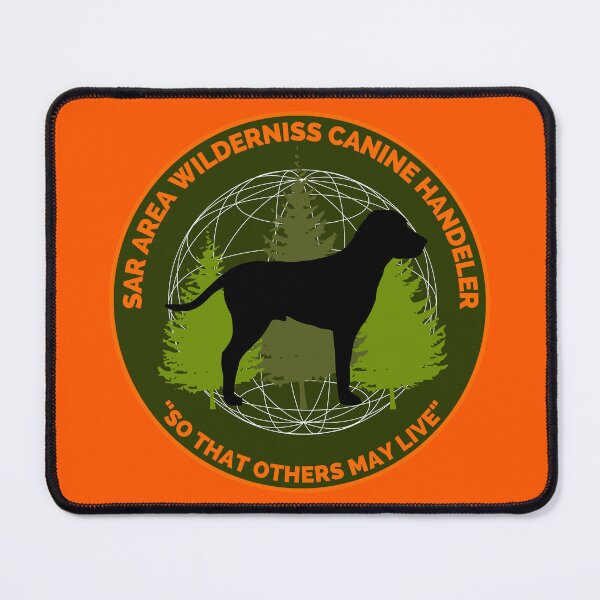 Item preview, K9 Dog Search and Rescue badge Safety Orange designed and sold by TheContactor.