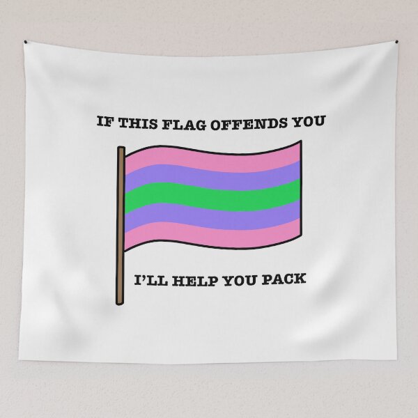 Item preview, Trigender If This Flag Offends You Parody designed and sold by CJ Vanderbeek.